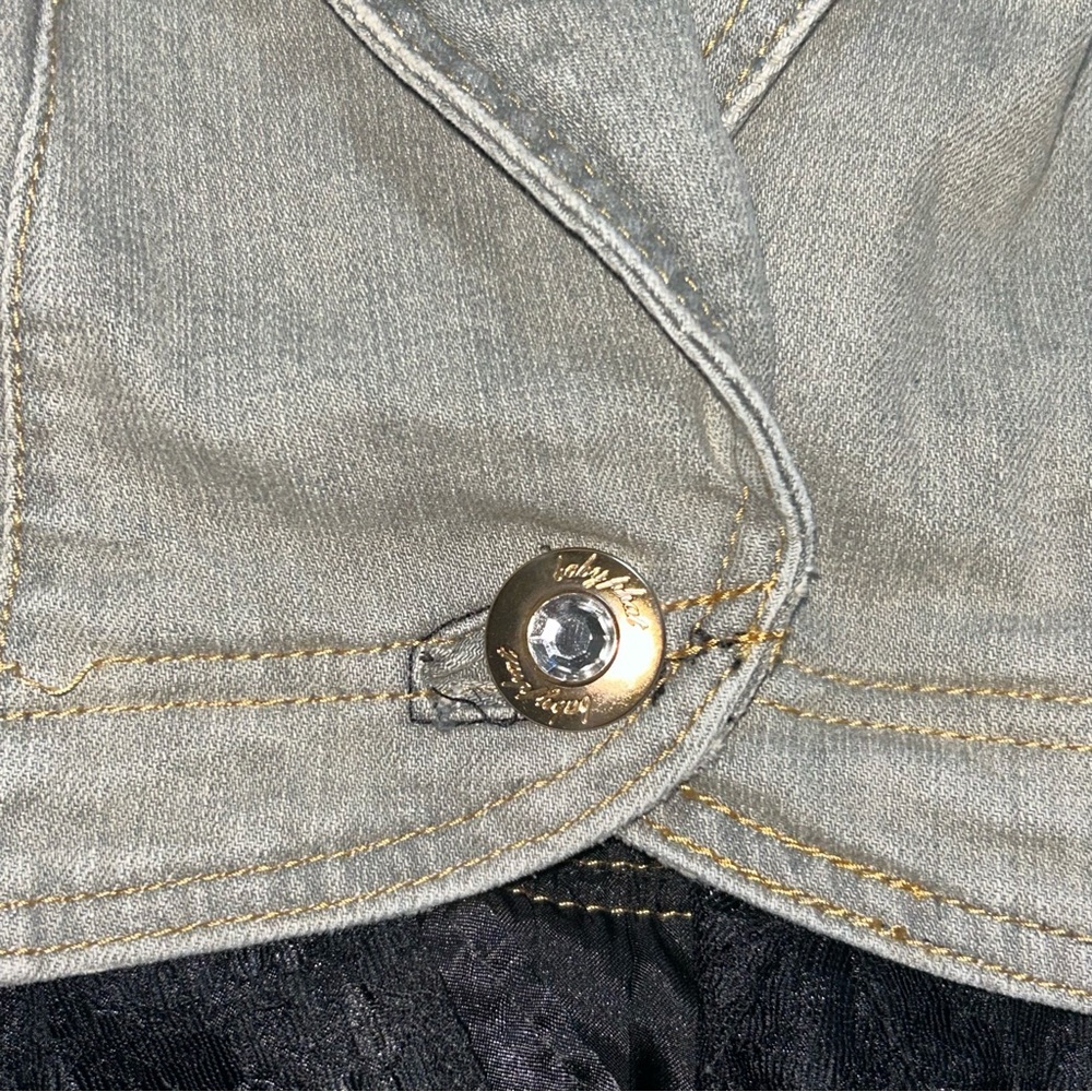 Baby Phat Grey Short denim vest - Picture 4 of 13